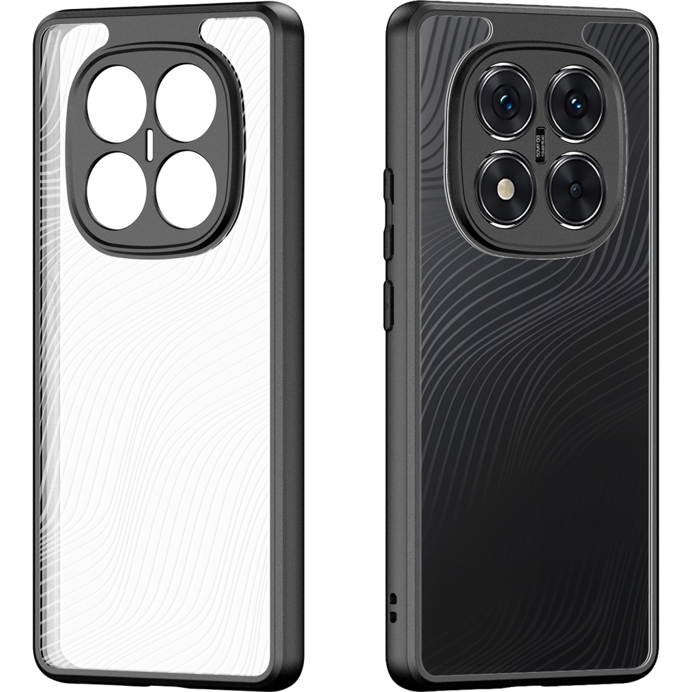 Etui ochronne Dux Ducis AIMO do Xiaomi Redmi Note 14 Pro Plus 5G, przezroczyste z czarną ramką
